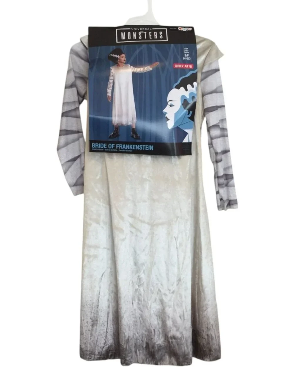 Universal Monsters Bride of Frankenstein Small 4-6X Childs Costume